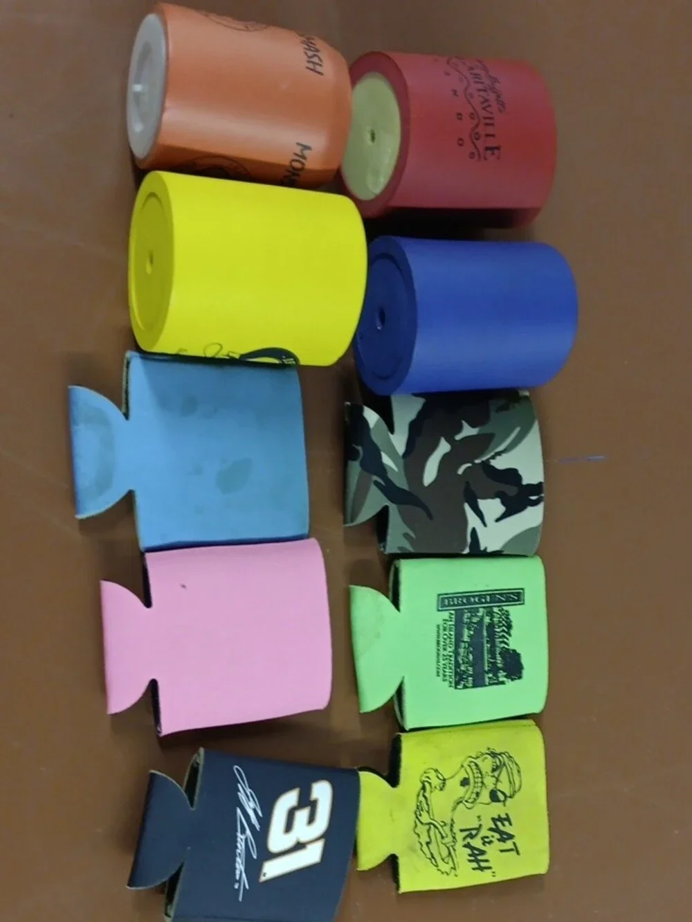 Assorted Color Can Coolers - Multipack Neoprene Koozies